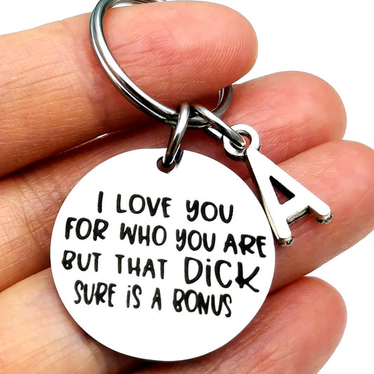 Funny Letter Keychain